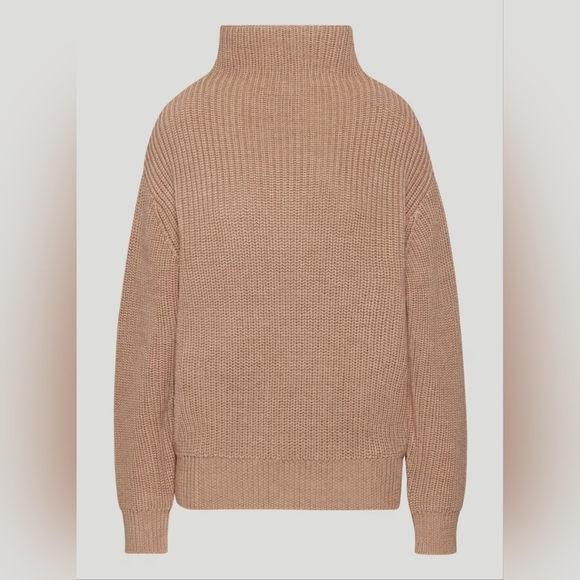 Wilfred Aritzia Montpellier Turtleneck Wool Knit Sweater in Heather Gold XS - Picture 1 of 10